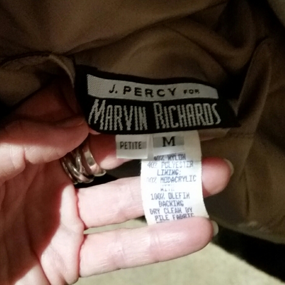 J. Percy for Marvin Richards reversible faux fur - Picture 5 of 8